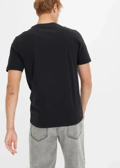Herren bonprix Shirts & Polos|Große Größen|T-Shirt mit Weihnachtsmotiv aus reiner Bio-Baumwolle