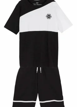 Sale T-Shirt und Jersey-Bermuda (2-tlg.Set) aus reiner Bio-Baumwolle Kinder Jungen 9-16 Jahre·Shorts|Jungen 9-16 Jahre·Shirts