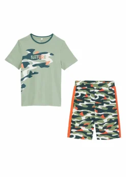Kinder bonprix Jungen 2-8 Jahre·Shorts|Jungen 2-8 Jahre·Shirts|T-Shirt und kurze Hose aus reiner Baumwolle (2-tlg.Set)