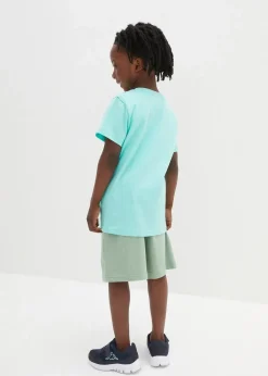 Kinder bonprix Jungen 2-8 Jahre·Shorts|Jungen 2-8 Jahre·Nachhaltigere Materialien|T-Shirt und kurze Hose (2-tlg.Set) aus Bio Baumwolle