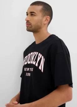 New T-Shirt und Shorts aus schwerer Bio-Baumwolle (2-tlg.Set) Herren Große Größen|Sportbekleidung