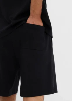 New T-Shirt und Shorts aus schwerer Bio-Baumwolle (2-tlg.Set) Herren Große Größen|Sportbekleidung