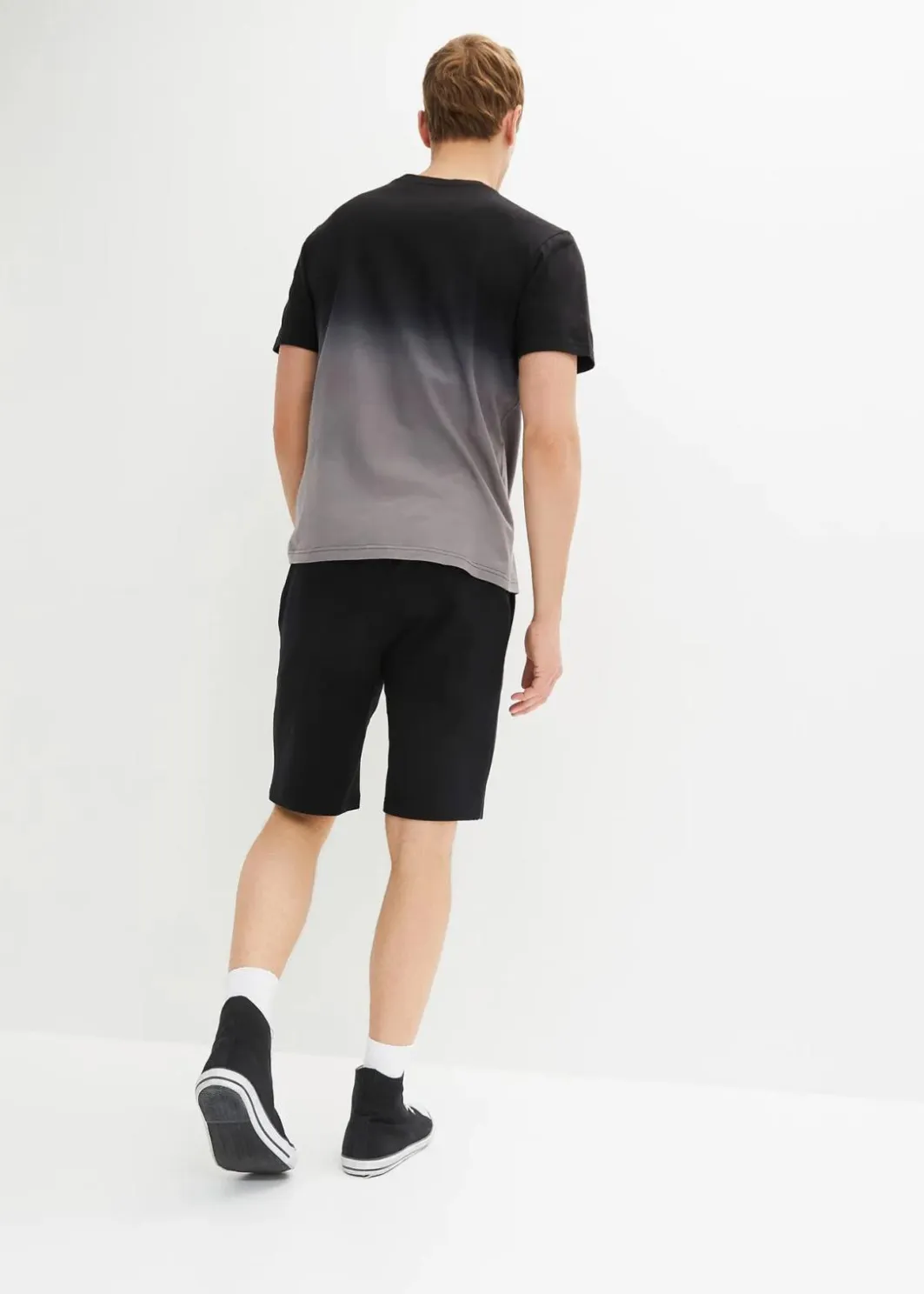 Clearance T-Shirt und Sweat-Bermuda (2-tlg.Set) aus reiner Baumwolle Herren Hosen|Shirts & Polos