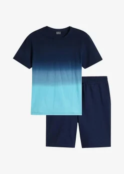 New T-Shirt und Sweat-Bermuda (2-tlg.Set) aus reiner Baumwolle Herren Große Größen|Shirts & Polos