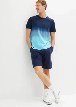 New T-Shirt und Sweat-Bermuda (2-tlg.Set) aus reiner Baumwolle Herren Große Größen|Shirts & Polos