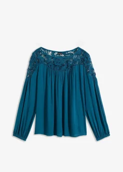 Damen bonprix Blusen & Tuniken|Nachhaltigere Materialien|Tunika aus fließender Viskose