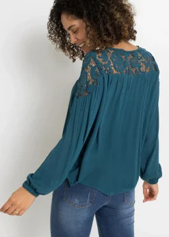Damen bonprix Blusen & Tuniken|Nachhaltigere Materialien|Tunika aus fließender Viskose