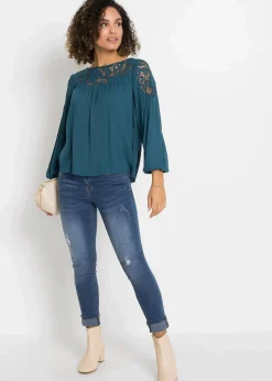 Damen bonprix Blusen & Tuniken|Nachhaltigere Materialien|Tunika aus fließender Viskose