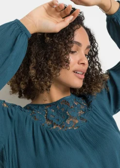 Damen bonprix Blusen & Tuniken|Nachhaltigere Materialien|Tunika aus fließender Viskose