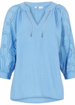 Outlet Tunika aus luftigem Musselin Damen Blusen & Tuniken|Bekleidung·Jacken & Mäntel