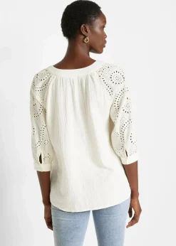 Hot Tunika aus luftigem Musselin Damen Bekleidung·Jacken & Mäntel|Blusen & Tuniken