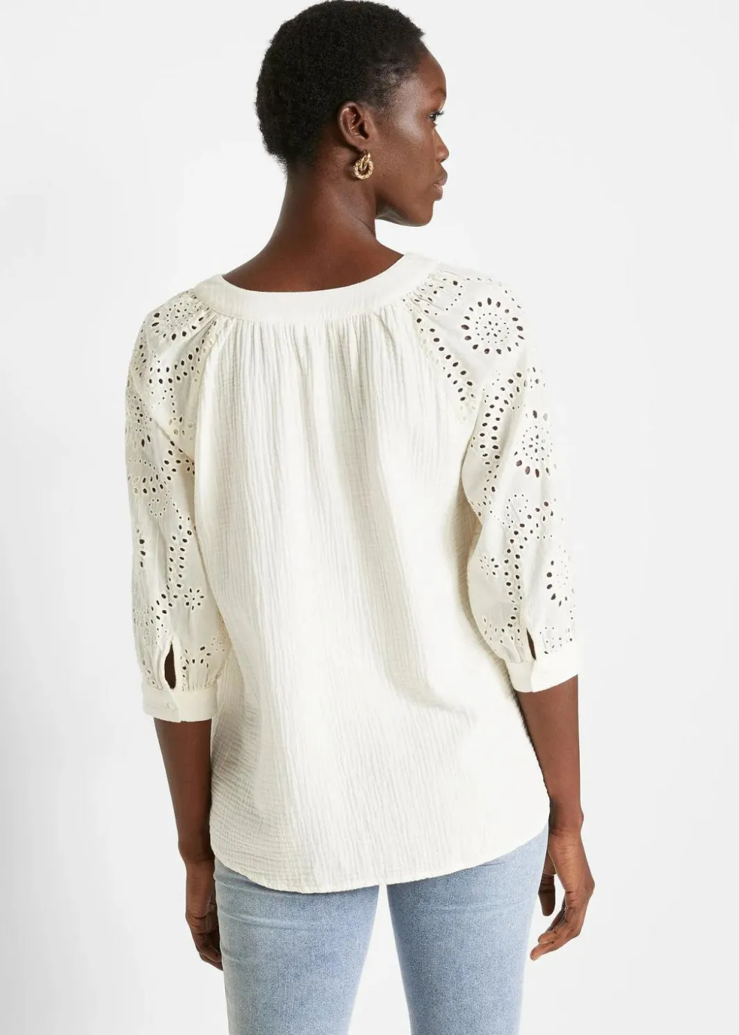 Hot Tunika aus luftigem Musselin Damen Bekleidung·Jacken & Mäntel|Blusen & Tuniken