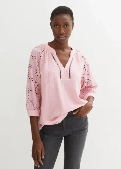 Damen bonprix Blusen & Tuniken|Bekleidung·Jacken & Mäntel|Tunika aus luftigem Musselin