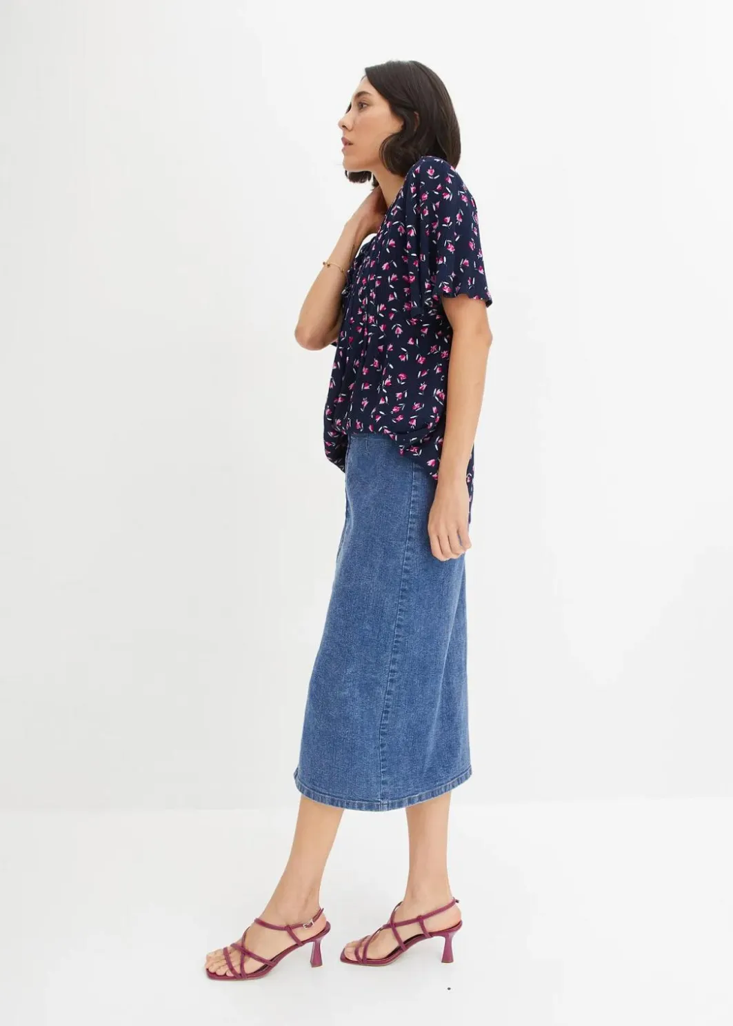 Damen bonprix Blusen & Tuniken|Bekleidung·Jacken & Mäntel|Tunika aus nachhaltiger Viskose
