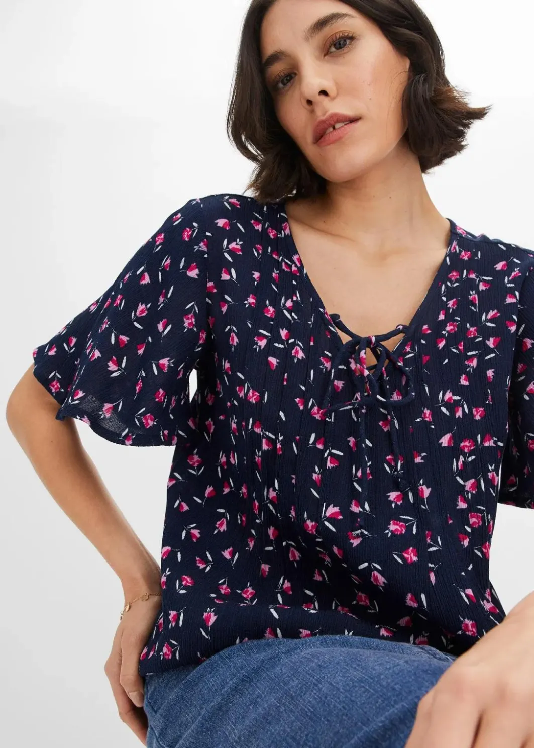 Damen bonprix Blusen & Tuniken|Bekleidung·Jacken & Mäntel|Tunika aus nachhaltiger Viskose