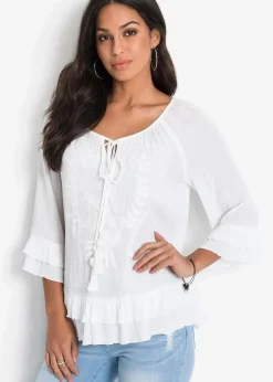 Damen bonprix Nachhaltigere Materialien|Blusen & Tuniken|Tunika aus softer Viskose