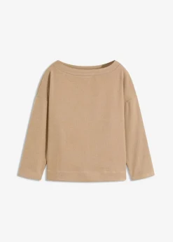 Damen bonprix Bekleidung·Jacken & Mäntel|Blusen & Tuniken|Tunika mit Fischgratmuster aus fester Ware
