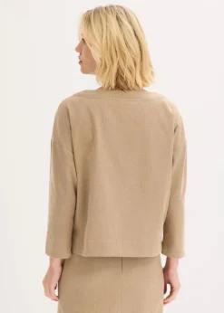 Damen bonprix Bekleidung·Jacken & Mäntel|Blusen & Tuniken|Tunika mit Fischgratmuster aus fester Ware