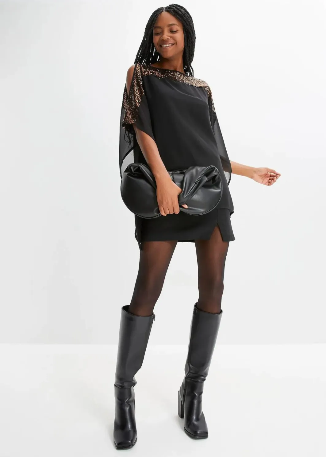 Tunika mit Pailletten Damen Bekleidung·Jacken & Mäntel|Festliche Mode