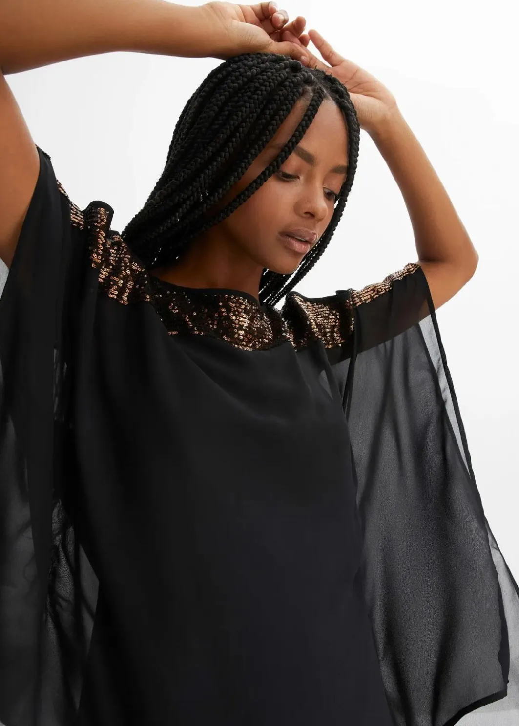 Tunika mit Pailletten Damen Bekleidung·Jacken & Mäntel|Festliche Mode