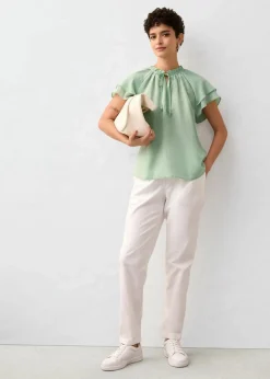 Online Tunika mit Seidenanteil Damen Bekleidung·Jacken & Mäntel|Premium