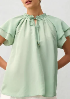 Online Tunika mit Seidenanteil Damen Bekleidung·Jacken & Mäntel|Premium