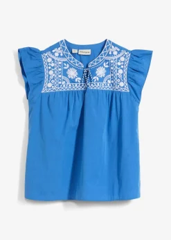 Damen bonprix Bekleidung·Jacken & Mäntel|Premium|Tunika mit Seidenanteil und Stickerei