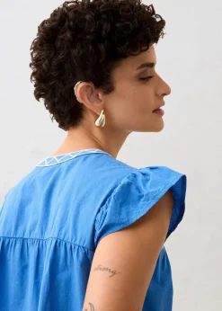 Damen bonprix Bekleidung·Jacken & Mäntel|Premium|Tunika mit Seidenanteil und Stickerei