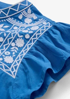 Damen bonprix Bekleidung·Jacken & Mäntel|Premium|Tunika mit Seidenanteil und Stickerei