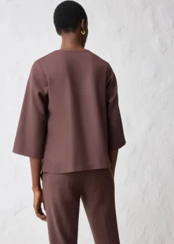 Damen bonprix Blusen & Tuniken|Bekleidung·Jacken & Mäntel|Tunika mit Wolle