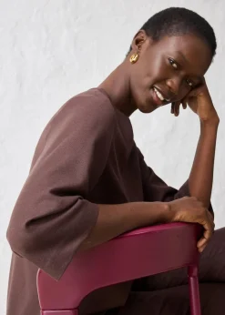 Damen bonprix Blusen & Tuniken|Bekleidung·Jacken & Mäntel|Tunika mit Wolle