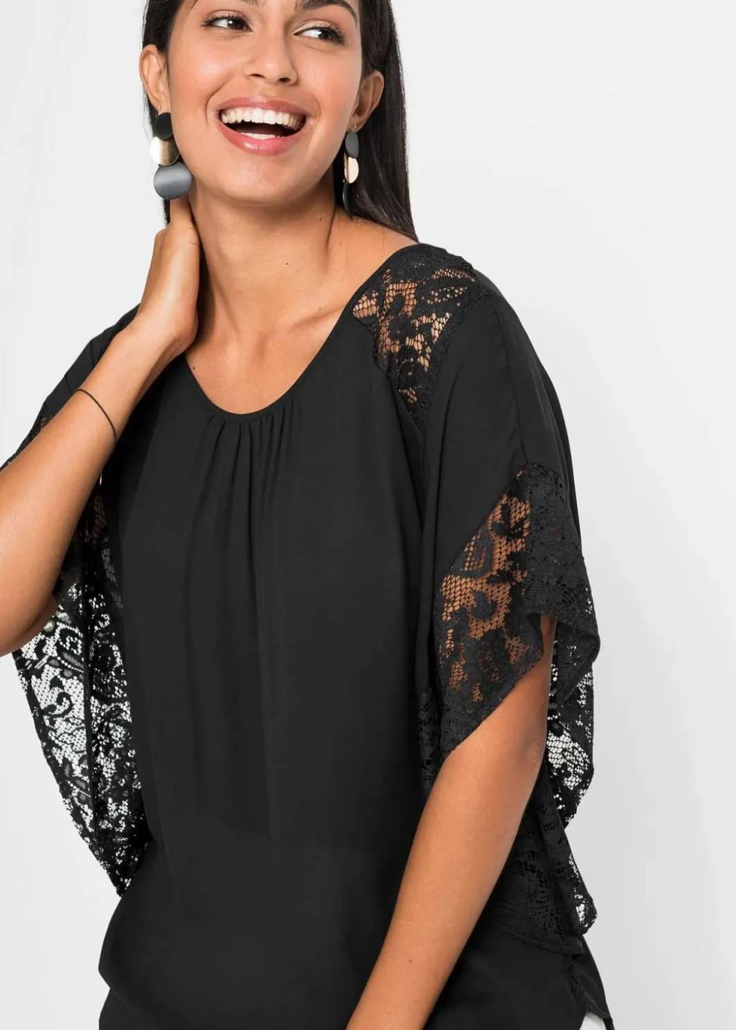 Damen bonprix Blusen & Tuniken|Nachhaltigere Materialien|Tunikabluse