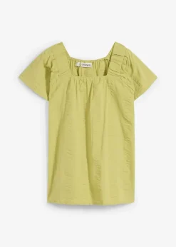 Clearance Tunikabluse aus Baumwoll-Seersucker Damen Bekleidung·Jacken & Mäntel|Blusen & Tuniken