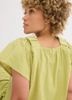 Clearance Tunikabluse aus Baumwoll-Seersucker Damen Bekleidung·Jacken & Mäntel|Blusen & Tuniken