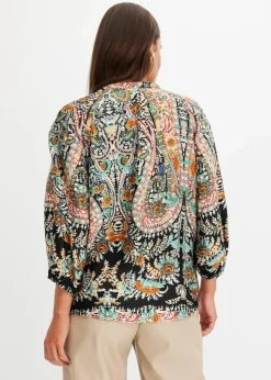 Damen bonprix Bekleidung·Jacken & Mäntel|Blusen & Tuniken|Tunikabluse aus fließendem Satin