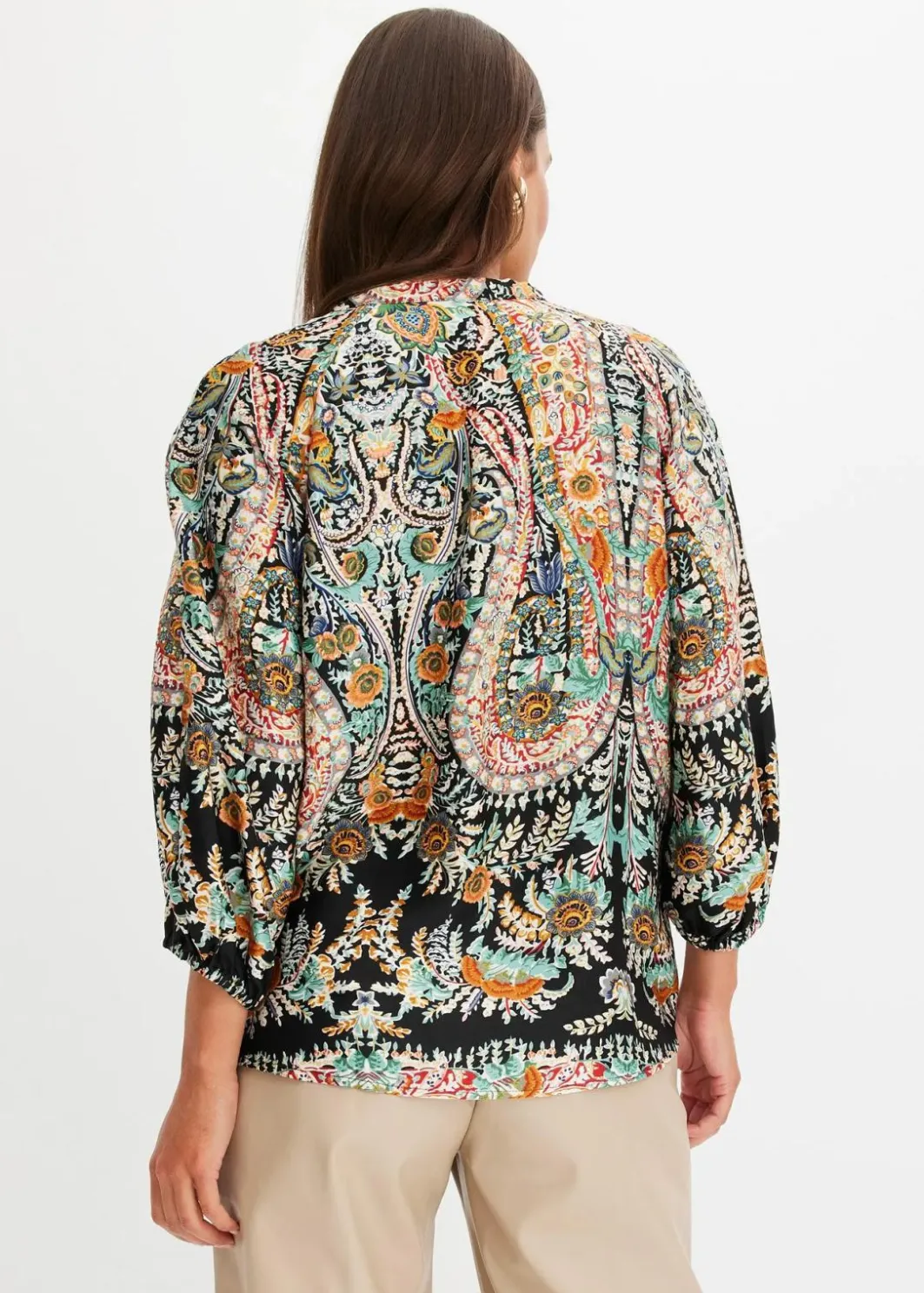 Damen bonprix Bekleidung·Jacken & Mäntel|Blusen & Tuniken|Tunikabluse aus fließendem Satin
