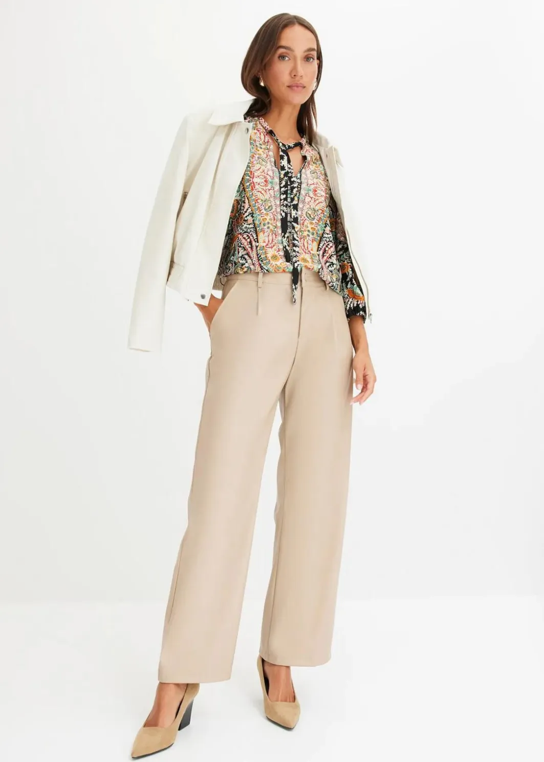 Damen bonprix Bekleidung·Jacken & Mäntel|Blusen & Tuniken|Tunikabluse aus fließendem Satin