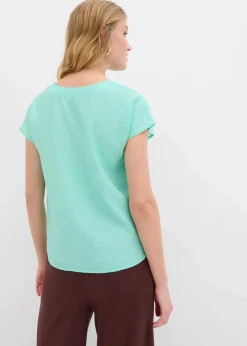 Damen bonprix Blusen & Tuniken|Bekleidung·Jacken & Mäntel|Tunikabluse aus fließendem Viskose-Mix