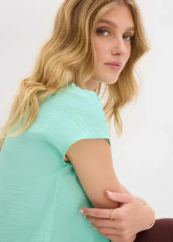 Damen bonprix Blusen & Tuniken|Bekleidung·Jacken & Mäntel|Tunikabluse aus fließendem Viskose-Mix