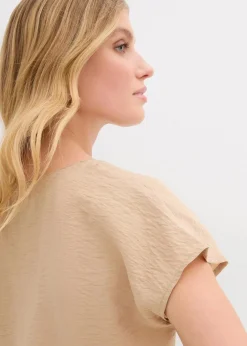 Damen bonprix Bekleidung·Jacken & Mäntel|Blusen & Tuniken|Tunikabluse aus fließendem Viskose-Mix