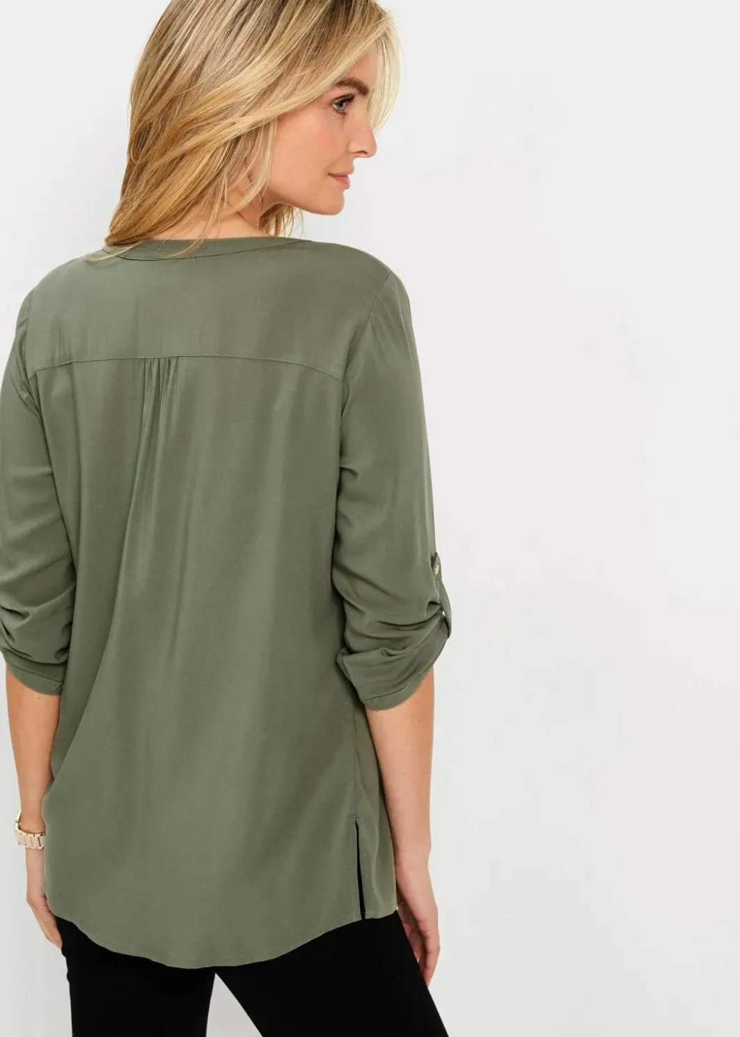 Damen bonprix Blusen & Tuniken|Nachhaltigere Materialien|Tunikabluse aus fließender Viskose