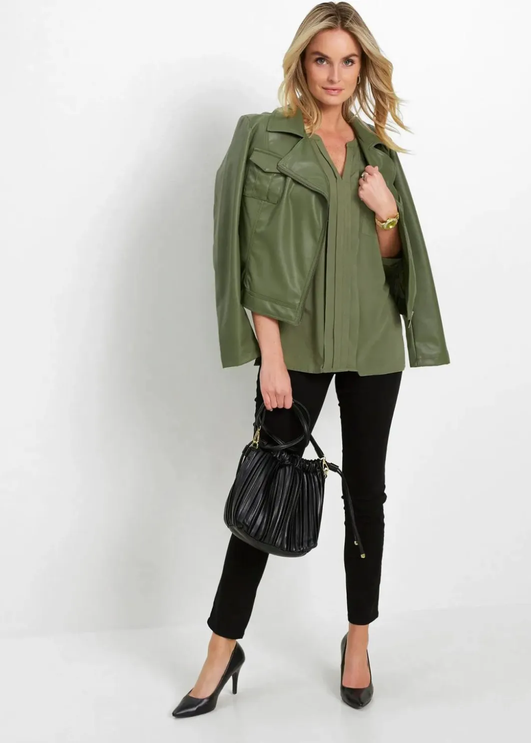 Damen bonprix Blusen & Tuniken|Nachhaltigere Materialien|Tunikabluse aus fließender Viskose