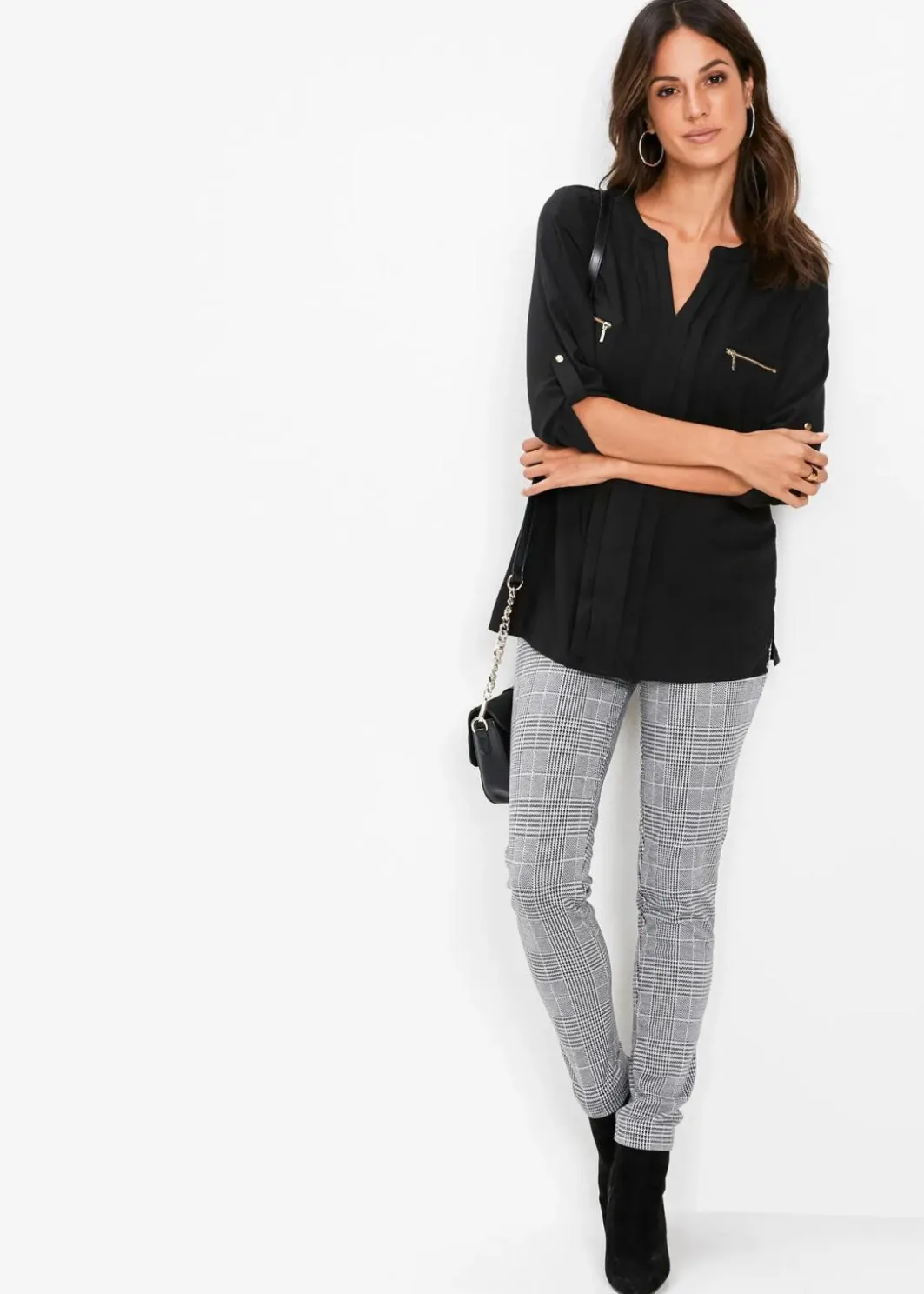 Damen bonprix Blusen & Tuniken|Nachhaltigere Materialien|Tunikabluse aus fließender Viskose