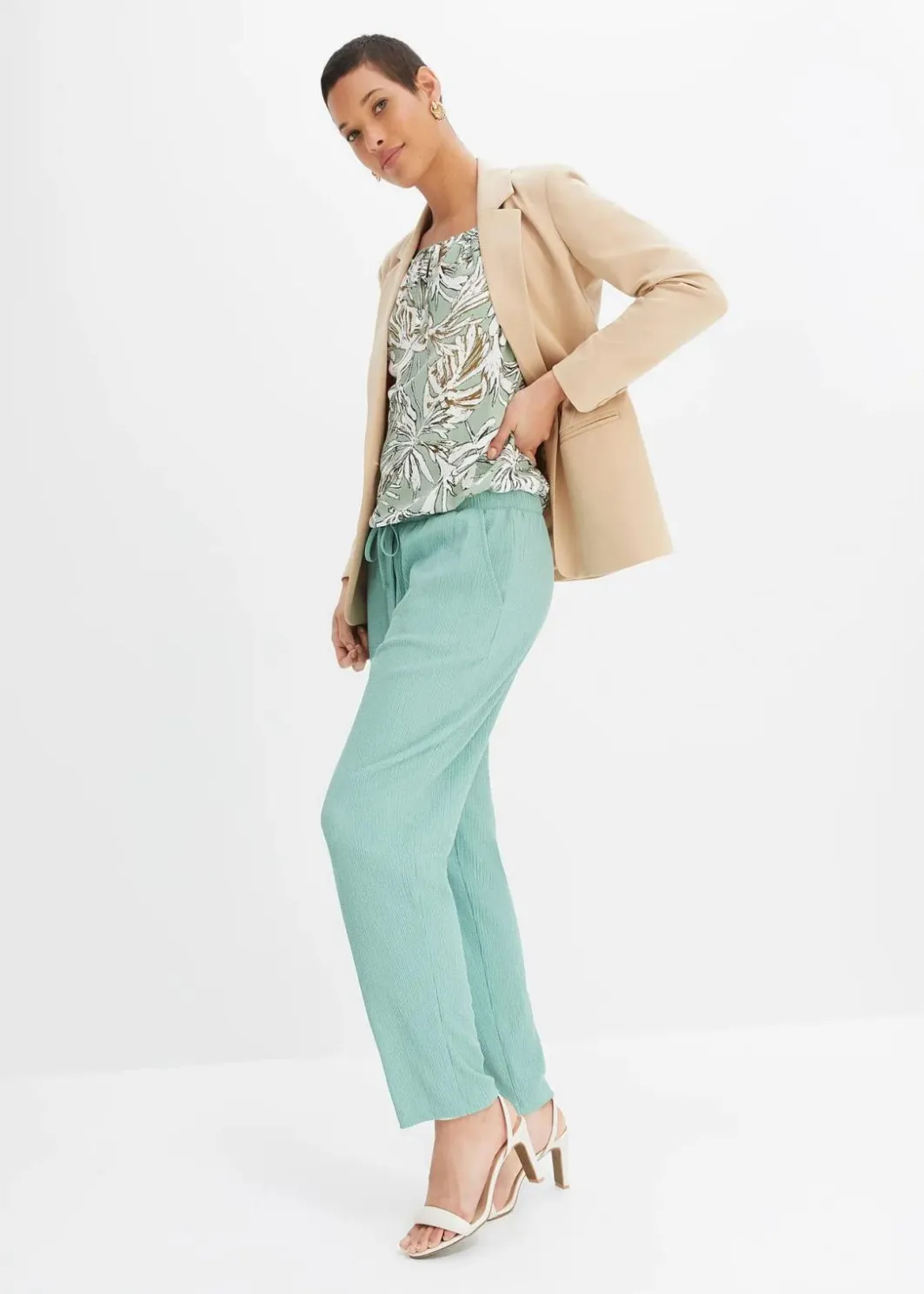 Damen bonprix Bekleidung·Jacken & Mäntel|Blusen & Tuniken|Tunikabluse aus fließender Viskose
