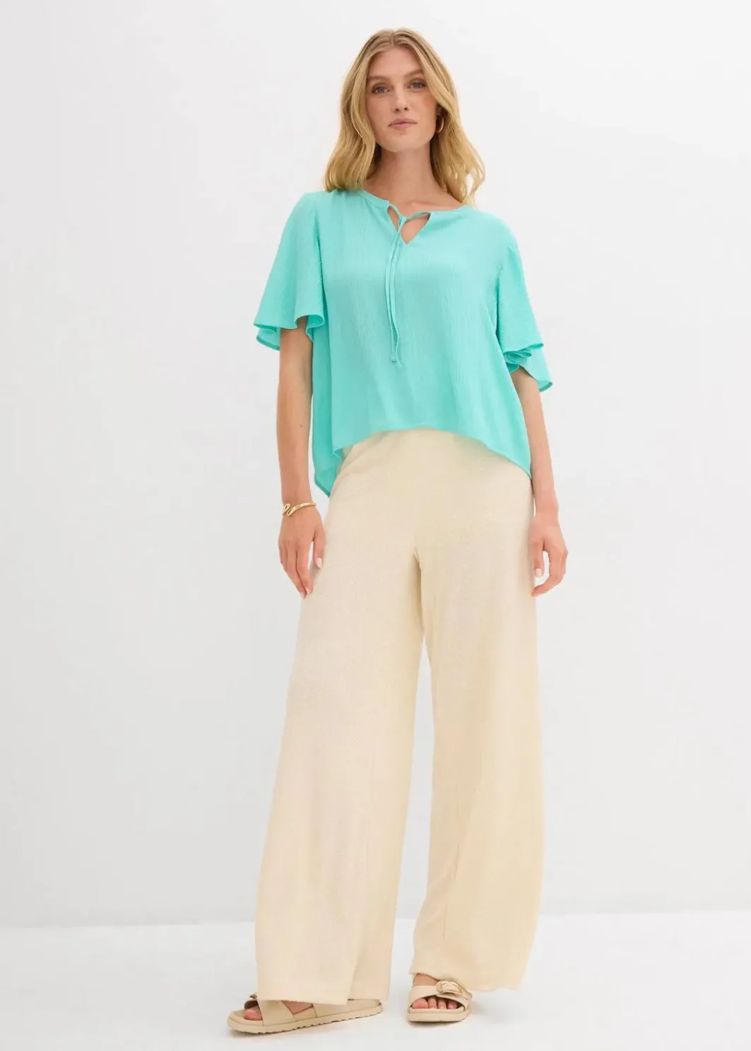 Hot Tunikabluse aus fließender Viskose Damen Blusen & Tuniken|Bekleidung·Jacken & Mäntel