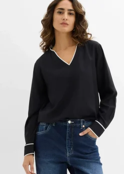 Clearance Tunikabluse aus fließender Viskose Damen Bekleidung·Jacken & Mäntel|Blusen & Tuniken