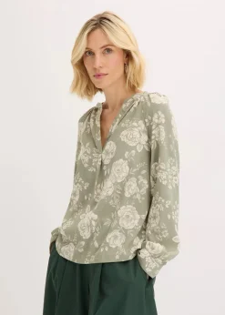 Damen bonprix Blusen & Tuniken|Bekleidung·Jacken & Mäntel|Tunikabluse aus leichtem Crêpe