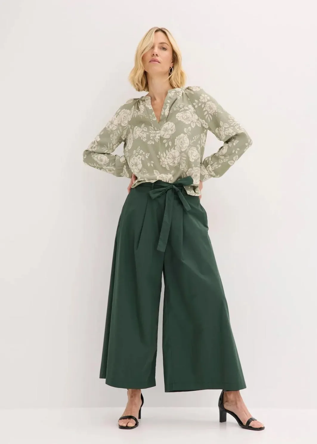 Damen bonprix Blusen & Tuniken|Bekleidung·Jacken & Mäntel|Tunikabluse aus leichtem Crêpe