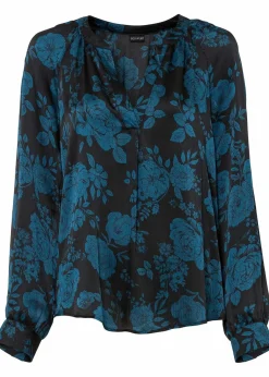 Outlet Tunikabluse aus leichtem Crêpe Damen Bekleidung·Jacken & Mäntel|Blusen & Tuniken