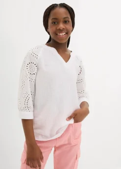 New Tunikabluse aus luftigem Musselin Kinder Mädchen 9-16 Jahre·Shirts & Blusen